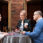 Nazih Safi '17 visits with Mardi '66 and John Pearson.